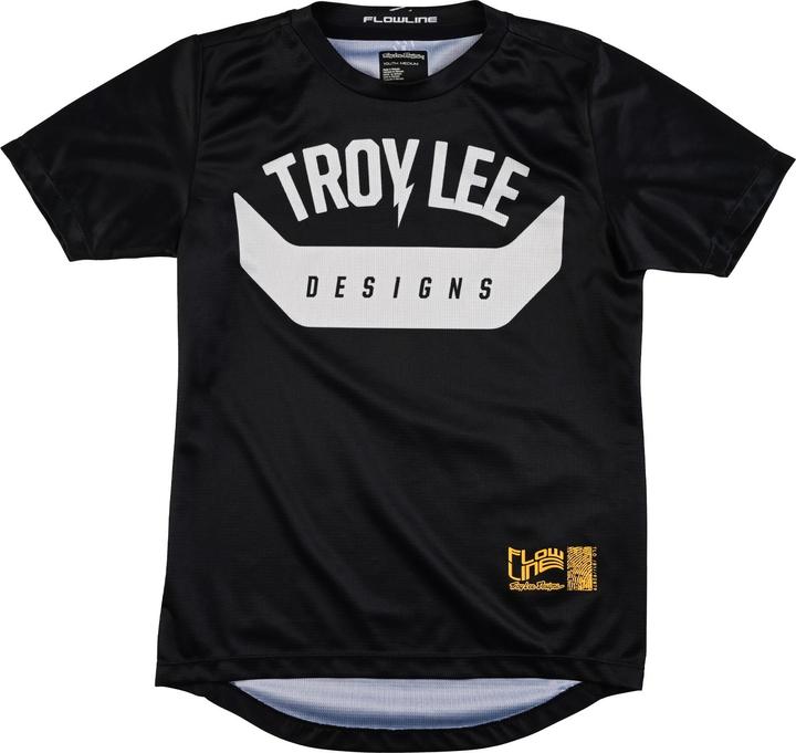 Actual product image Troy Lee Designs Flowline SS Jersey, Aircore, black, youth XL (XL)