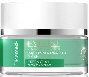 Actual product image Eveline Cosmetics - Facemed+ Purifying And Smoothing Mask Green Clay - Cleansing Face Mask (50 ml)