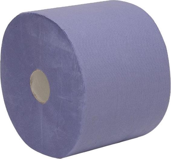 Abena Industrietücher, 2-lagig, blau, Packung mit 2 Rollen à 360 m (2 x)