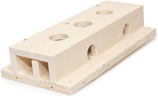 Actual product image Hundespiele.ch Cat games made of wood Tunnel