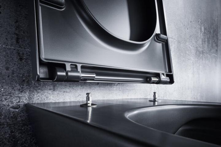 Immagine prodotto Laufen WC sospeso KARTELL senza bordo, lavaggio a filo pavimento nero opaco