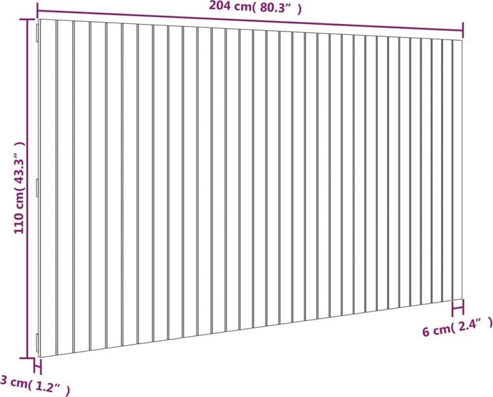 Immagine prodotto VidaXL Chloé (204 x 3 x 110 cm)