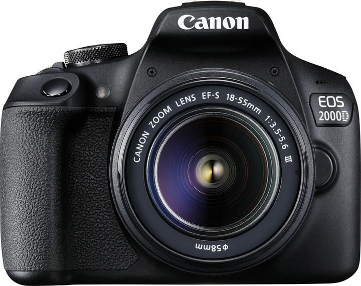 Productafbeelding Canon EOS 2000D Kit incl. SB-130 cameratas en SD-kaart 16GB (18 - 55 mm, 24.10 Mpx, APS-C / DX)