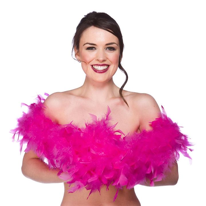 Produktbild Wicked Costumes Neon Pink Feder Boa 170cm
