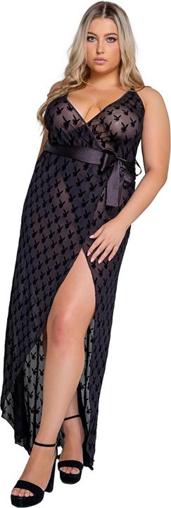 Actual product image Playboy Lingerie - Bunny Noir Slip Dress (S/M)