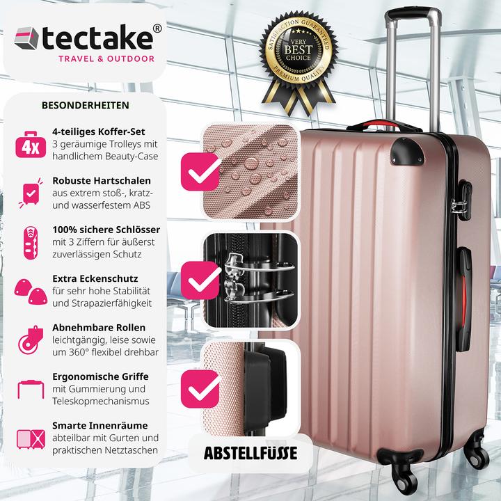 Image du produit tectake Ensemble de valises Valises Trolleys Trolley Set Hardcase trolley (90 l, M (50 - 90l))