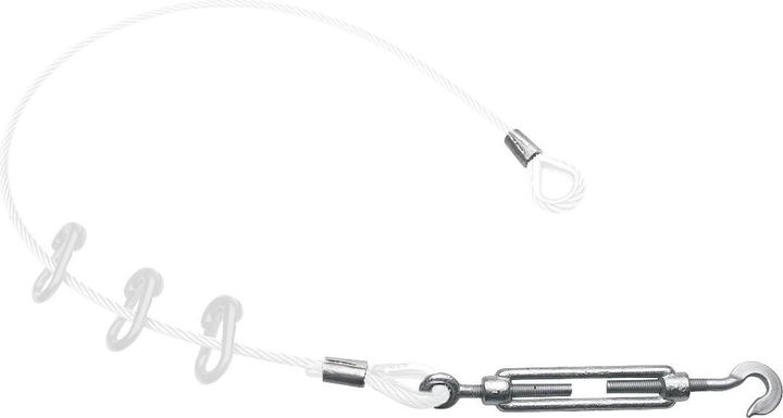 Actual product image Sport-Thieme Steel cable thimble and turnbuckle standard
