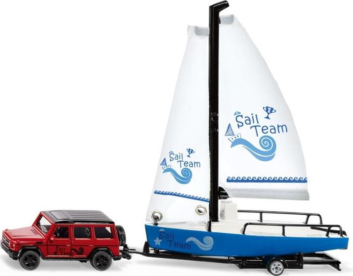 Produktbild Siku Mercedes-Benz mit Segelboot