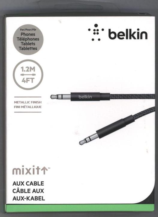 Produktbild Belkin MixIt AUX (1.20 m, 3.5mm Klinke (AUX))