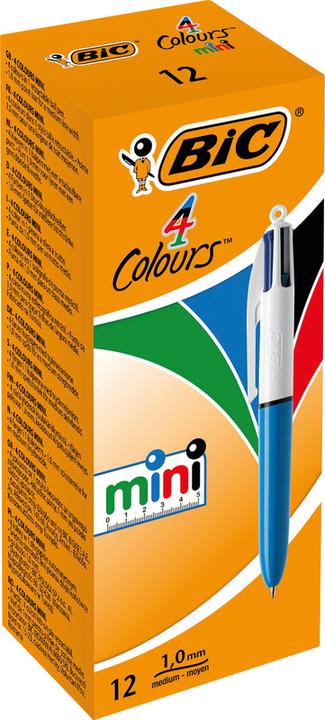 Produktbild Bic Druckkugelschreiber 4Colours Mini, Strichst„rke: 0,32 mm (Blau, weiss, 1 x)