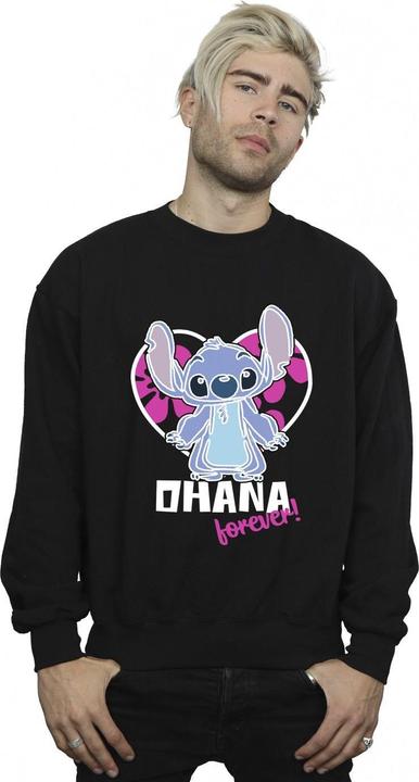 Immagine prodotto Disney Lilo And Stitch Ohana Forever Heart Felpa Uomo (XL)