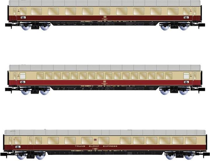 Produktbild Hornby DB 3 TEE -Wagen Bavaria Apm121,vm111,ARDm106 ep.IV (Spur N)