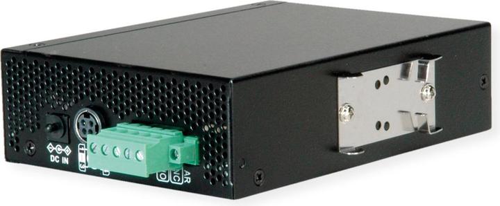 Produktbild Roline Industrie Konverter Gigabit Ethernet - Dual Speed 100/1000 Fiber, mit PoE Funktion
