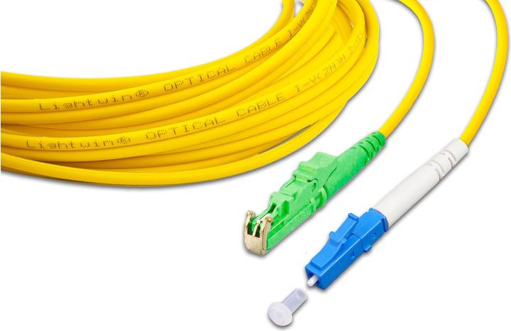 Produktbild Lightwin LWL-Patchkabel LSH/APC-LC, Singlemode, Simplex, 10m (LSOH, CAT6, 10 m)