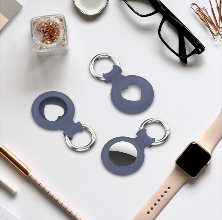 Image du produit Screenguard Apple Airtag Liquid Silikon Heart Case avec pendentif