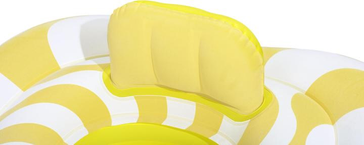 Actual product image Bestway Swim Safe ABC Comfort Plush Wavy Square 2-Ring Inflatable Baby Boat Float