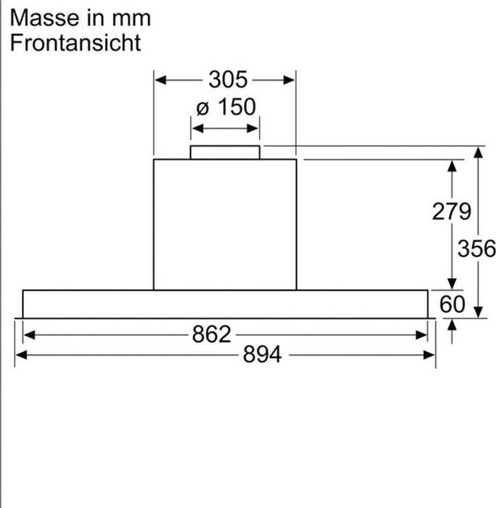 Produktbild Bosch Hausgeräte DBB96AF60 (Unterbauhaube)