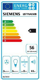 Etichetta energetica Siemens LB77NAC60B (Cofano intermedio)