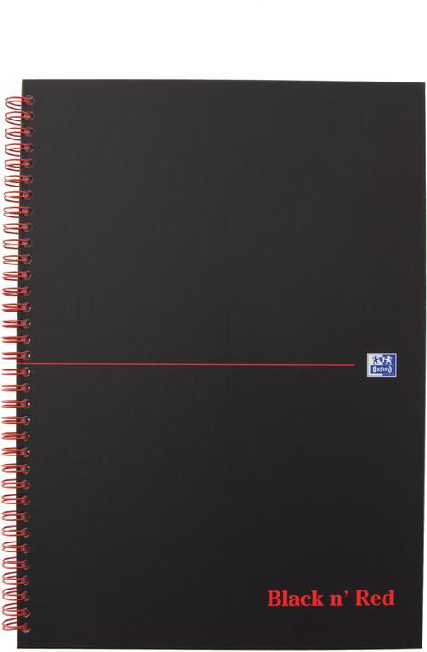 Actual product image Oxford Black 'n Red (A4, Checked, Hardcover)