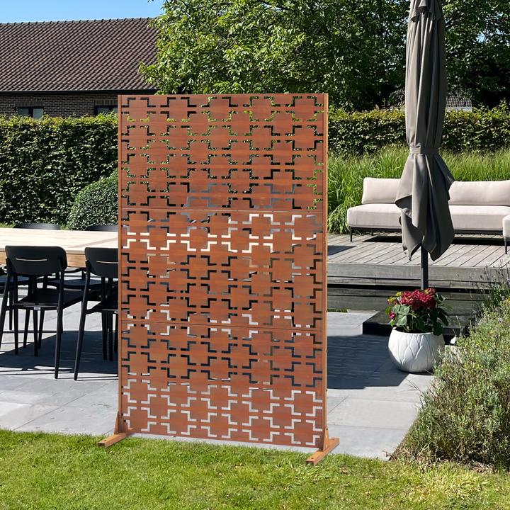 Produktbild Casa.Pro Trennwand Basciano Cortenstahl 180x120 cm Edelrost (180 x 120 x 40 cm)