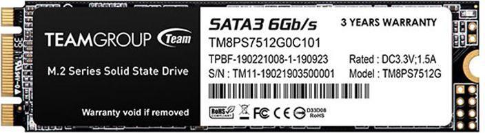 Produktbild Team Group MS30 (512 GB, M.2 2280)