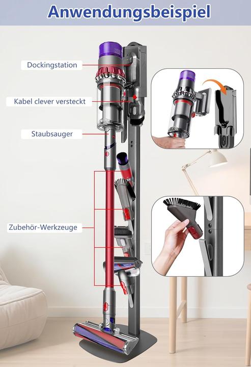 Actual product image Jupeli Staubsauger-Ständer für Dyson