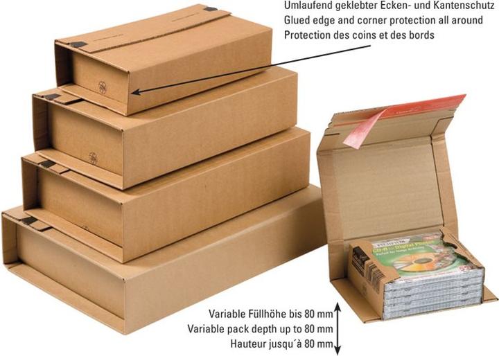 Image du produit Colompac Carton d'emballage (38 x 10 cm, 1 x)