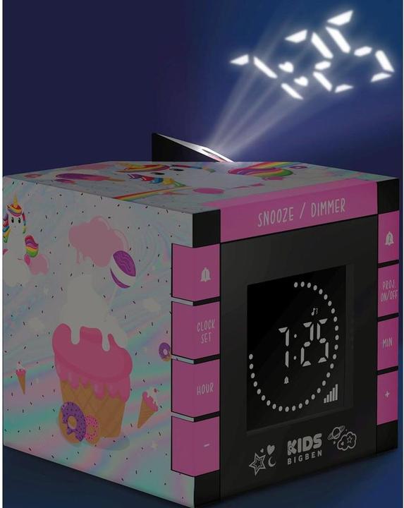 Actual product image Bigben Kids Alarm Clock R70 Unicorn 3 (w. projector)