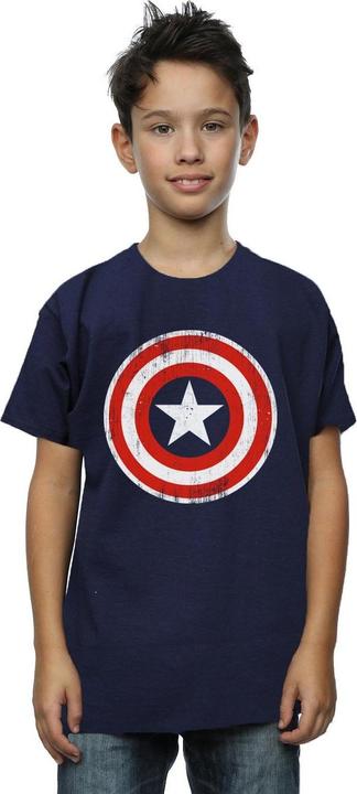Produktbild Captain America Cracked Shield TShirt Jungen (152, 158)