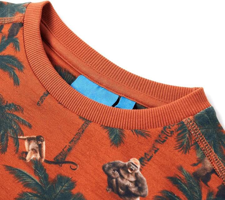 Actual product image VidaXL Children's sweatshirt light rust brown 128,Material: 95 (128)