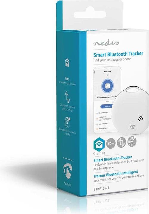 Immagine prodotto Nedis Tracker Bluetooth SmartLife - Bianco (Android, iOS)