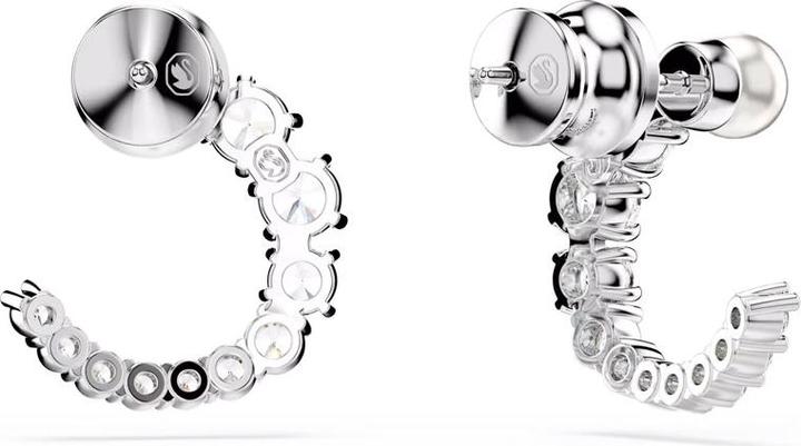 Produktbild Swarovski Matrix Kreolen Kristallperle Rundschliff Weiss (Swarovski Metall)