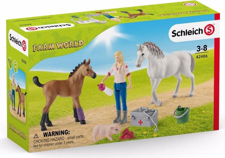 Actual product image Schleich Vet visits Merrie and Veulen