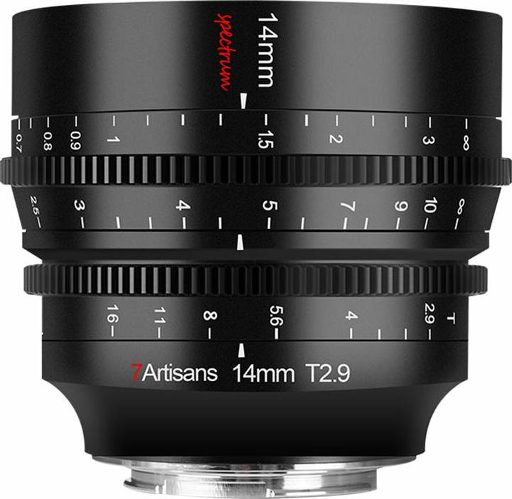 Image du produit 7artisans Spectrum 14mm T2.9 Canon RF (Canon RF, APS-C / DX)