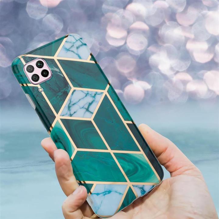 Actual product image Cadorabo IMD TPU Colorful Marble Cover (Huawei P40 Lite)