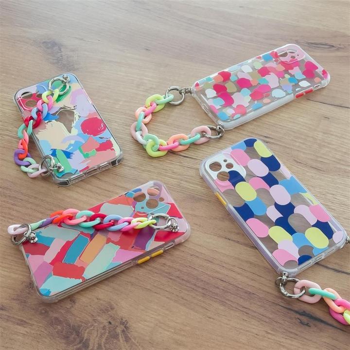 Produktbild Hurtel Color Chain Case gel flexible elastic case cover with a chain pendant for iPhone 13 mini multicolour