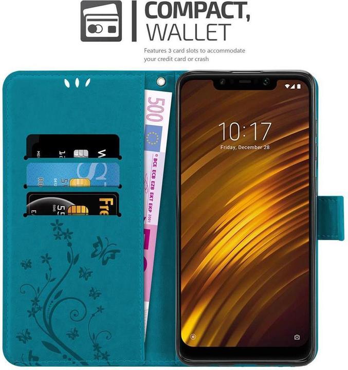 Actual product image Cadorabo Flower Book Cover (Xiaomi Pocophone F1)