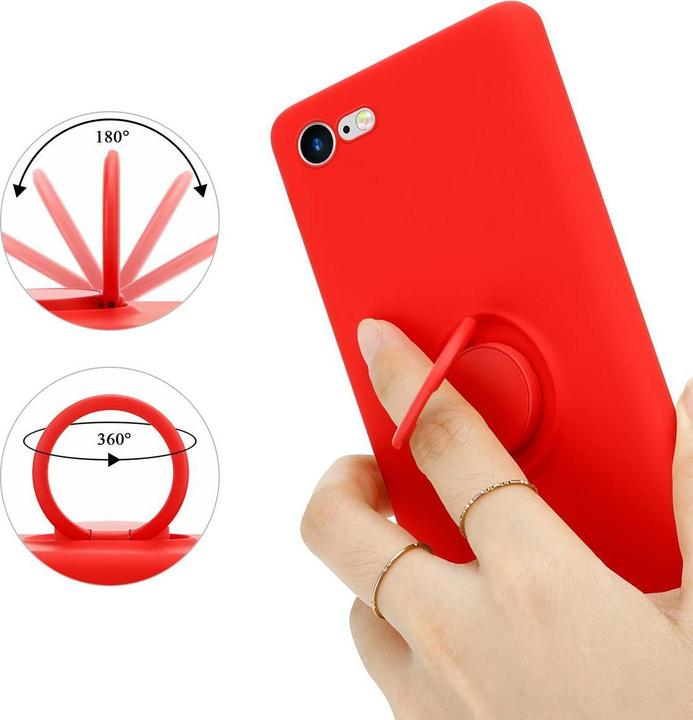 Actual product image Cadorabo TPU Liquid Ring Silicone Case Cover (Apple iPhone 7, Apple iPhone SE (2nd Gen))