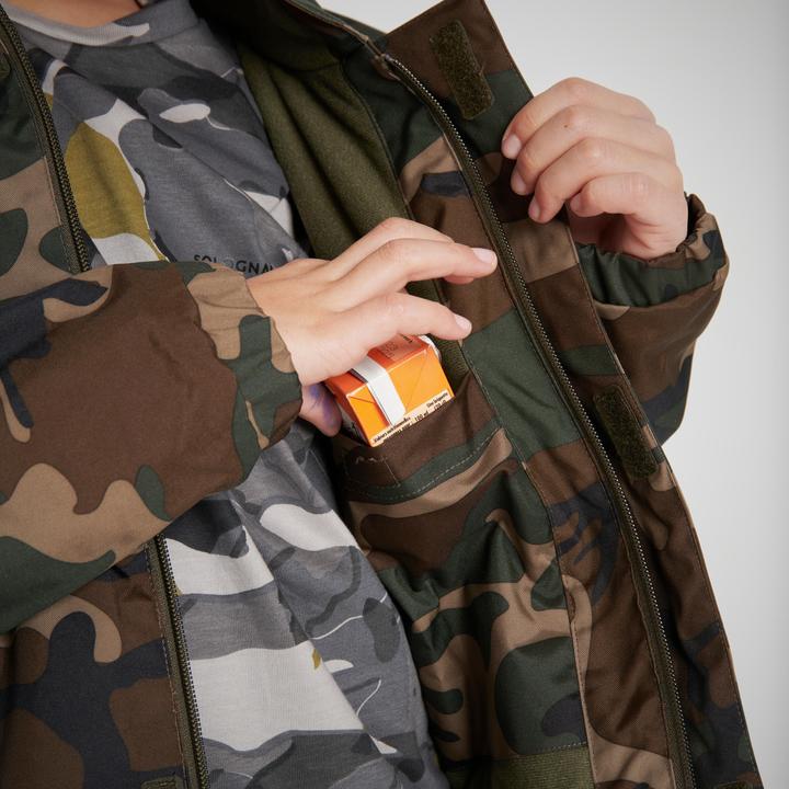 Actual product image Solognac Jacket Woodland 100 warm children (164)