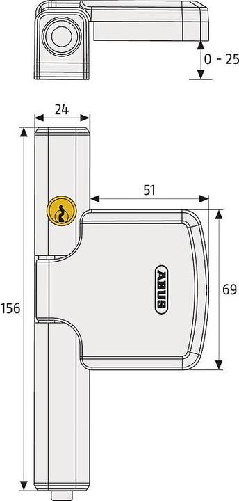 Image du produit Abus FTS206 W AL0089
