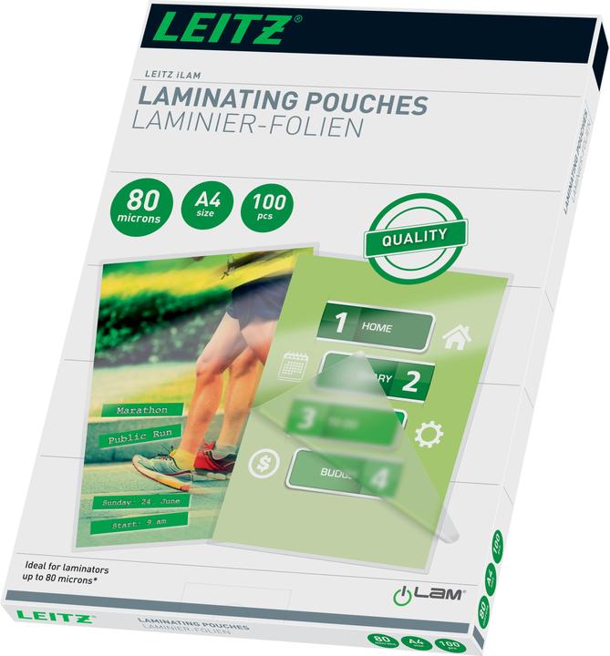 Leitz Laminier-Folientasche (A4, 100 Stück, 80 µm)