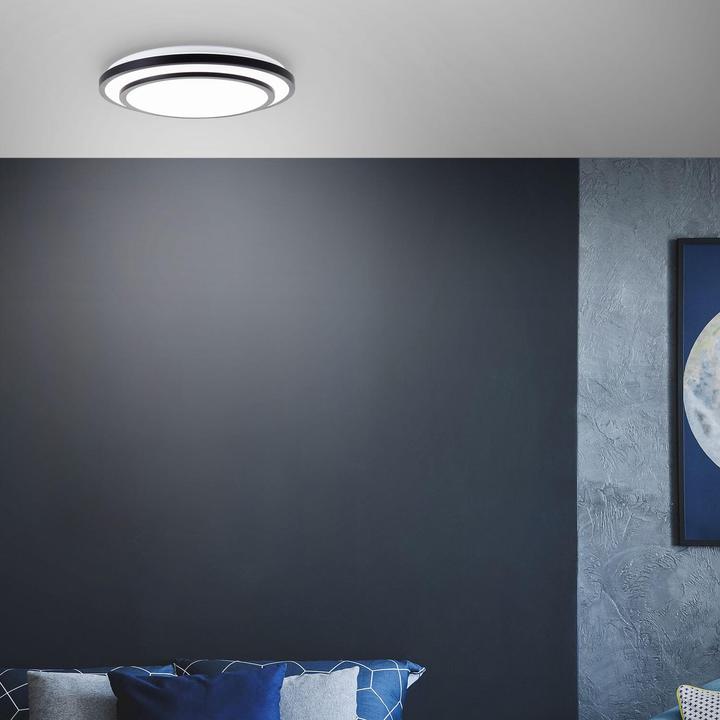 Image du produit Brelight Luciano LED Applique murale et plafonnier 49cm noir/blanc (3800 lm)