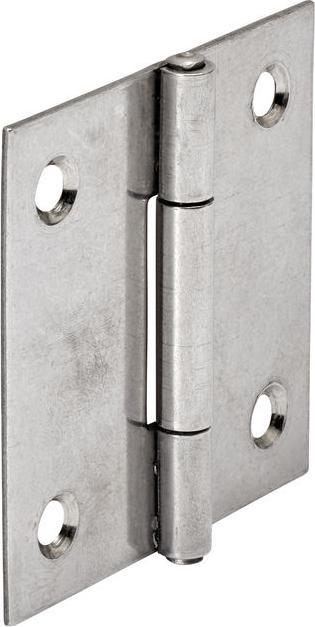 Productafbeelding Vormann Scharnier 10503 Hoogte 60 mm Breedte 60 mm Dikte 1,2 mm Roestvast staal, gerold, met rechte randen
