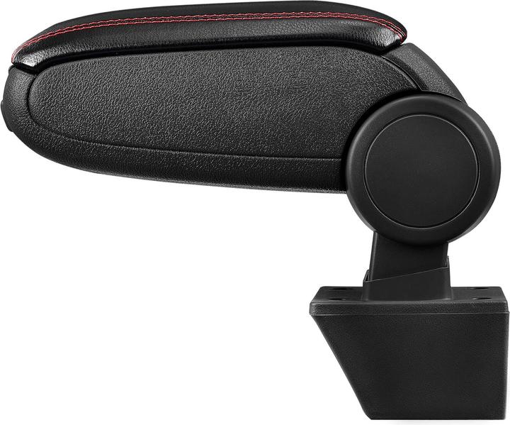 Actual product image Pro-Tec Centre armrest Opel Meriva with storage compartment imitation leather black with red stitching