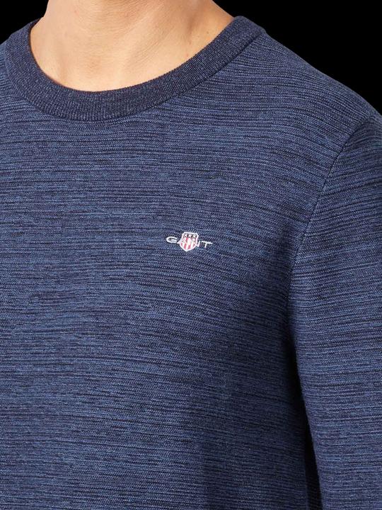 Produktbild GANT Two Tone Pullover Crew Neck Evening Blue (L)