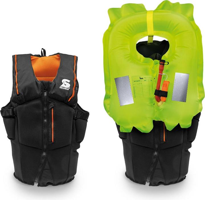 Produktbild Secumar Aufblasbare Hybrid-Prallschutzweste Furi o (S, 60 - 80 kg)