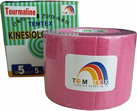Actual product image Temtex Tejp. kinesio tape 5 cm x 5 m - Variant: Rùžová (5 m)