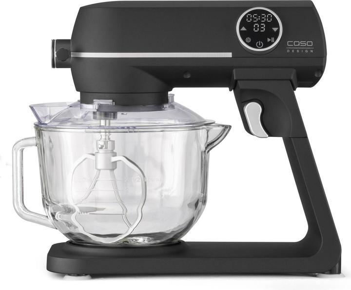 Immagine prodotto Caso Robot da cucina Design KM1800 Nero G, ciotola in vetro da 4,5 litri, 1800 watt (1800 W)
