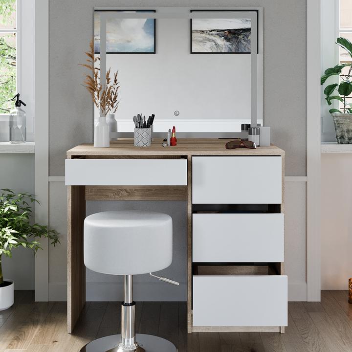 Image du produit Vicco Sherry avec tabouret et éclairage (90 x 75 x 40 cm)