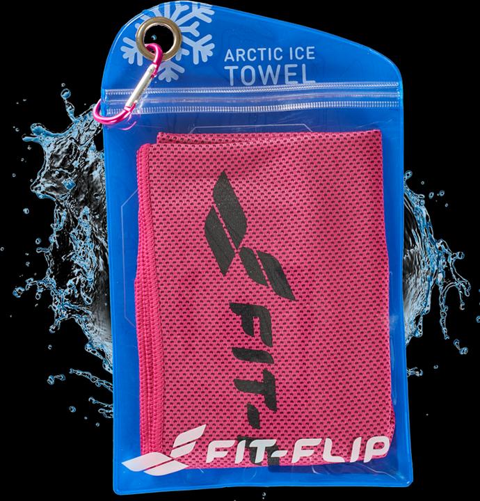 Produktbild Fit-Flip Airflip Towel Kühlhandtuch Mikrofaser mit Tasche 100x30cm (100 x 30 cm)